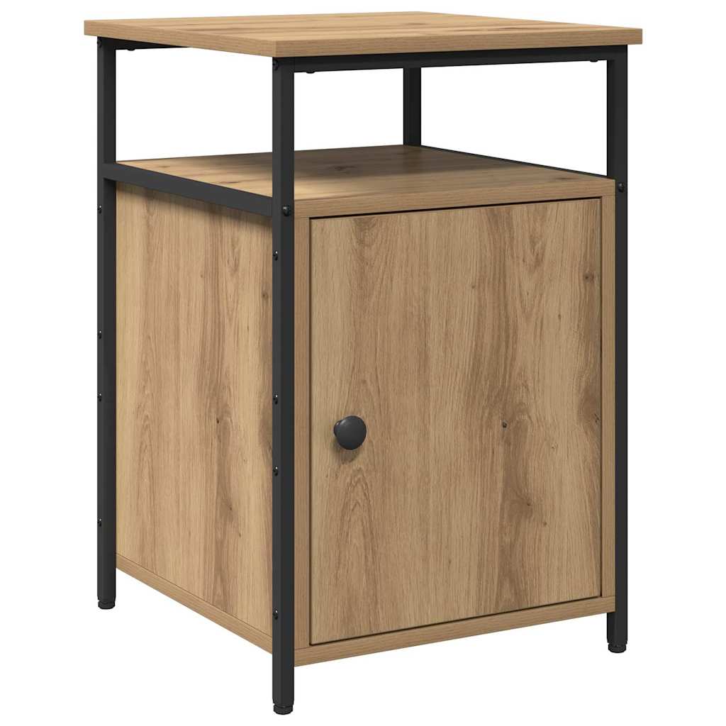 Bedside Cabinet 2 pcs Artisan oak Engineered Wood