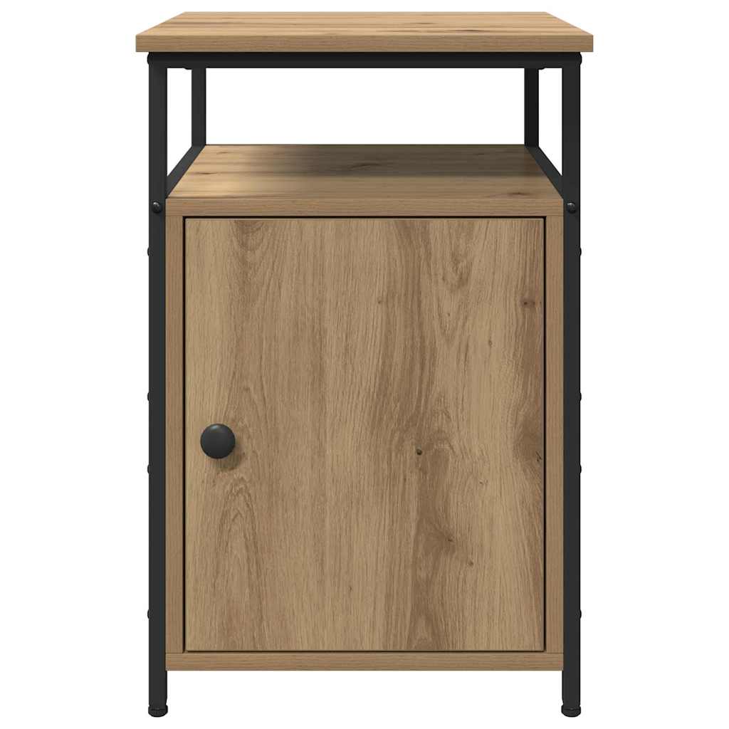 Bedside Cabinet 2 pcs Artisan oak Engineered Wood
