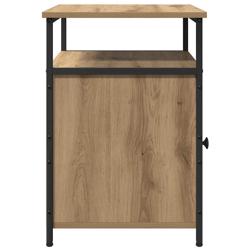 Bedside Cabinet 2 pcs Artisan oak Engineered Wood
