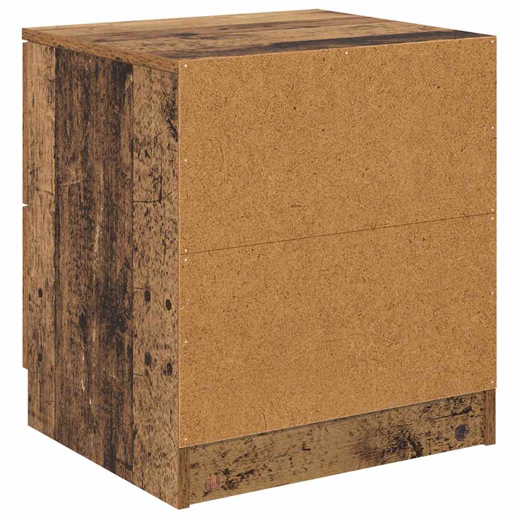 Bedside Cabinet 2 pcs Old wood 45 x 39 x 50 cm Engineered wood