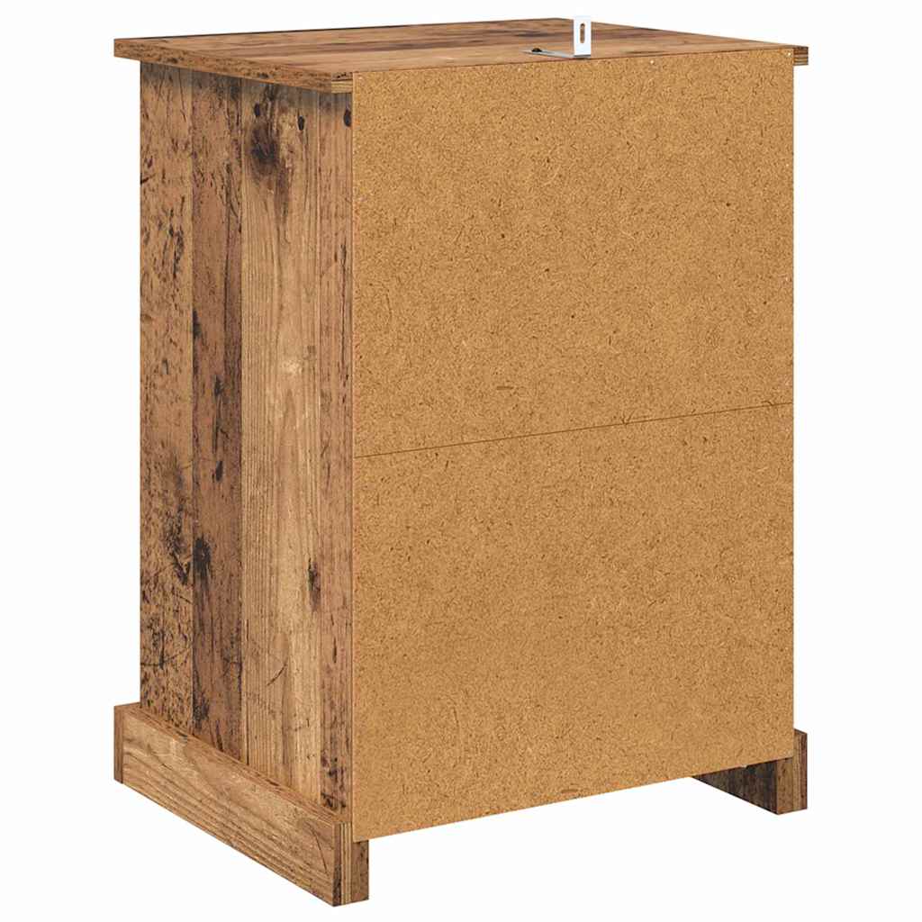 Bedside Cabinet 2 pcs Old wood 43 x 36 x 60 cm Engineered wood